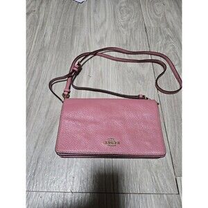 Pink Leather Coach Crossbody